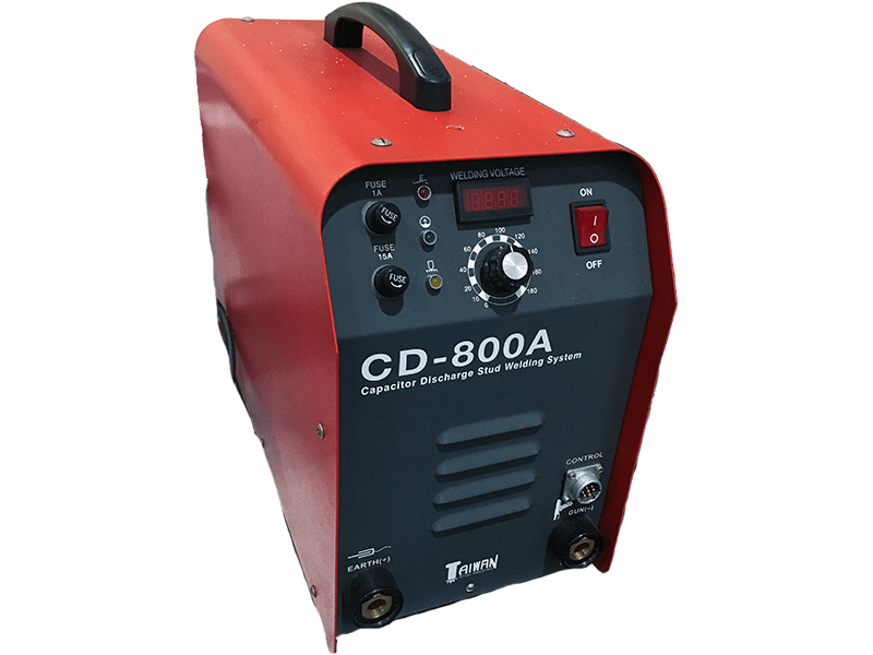 CD-800A 螺柱焊機,支援植釘加工,電容放電式焊接設備,強化機構穩固性
